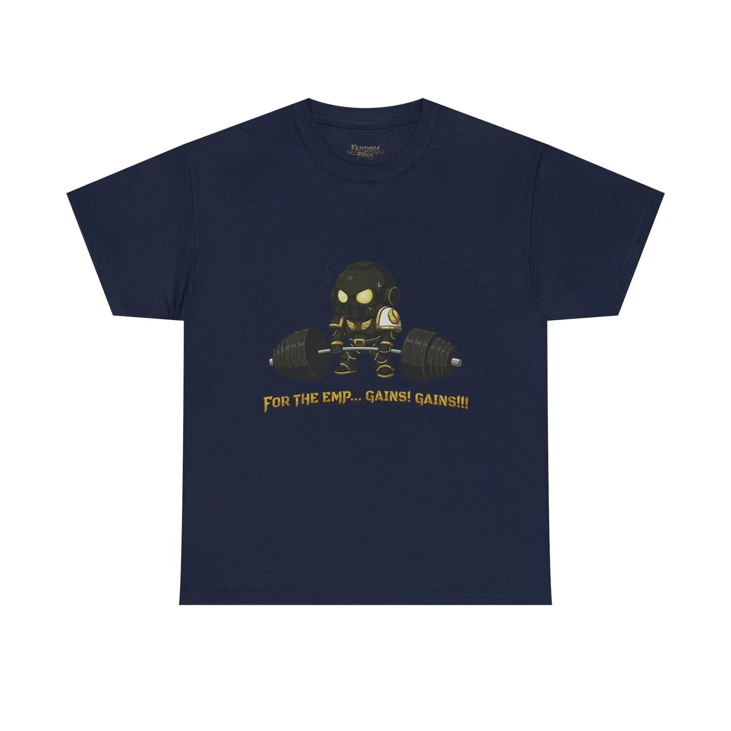 Grimdark Fitness Tee – For the Emp… Gains! Gains!!! Printify