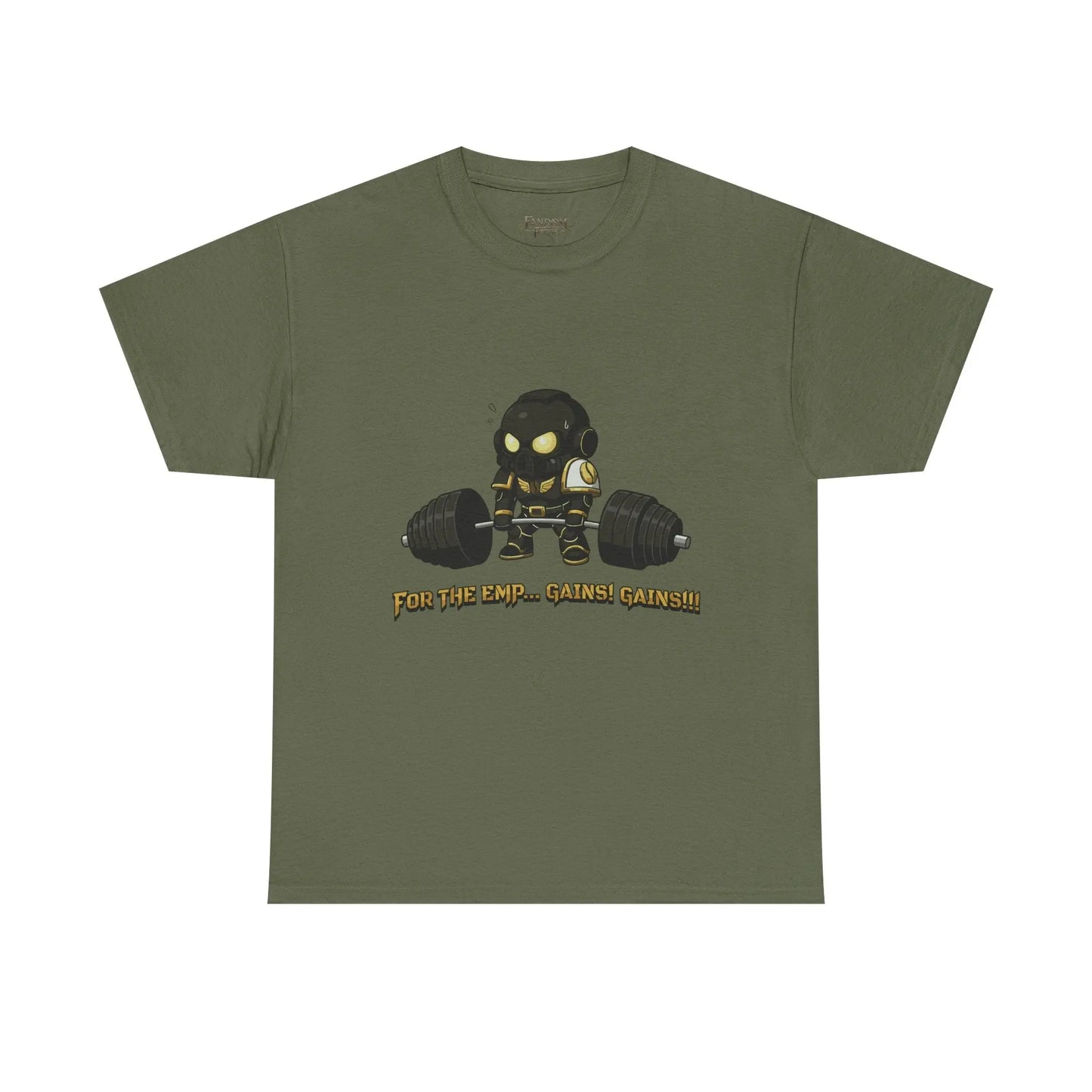 Grimdark Fitness Tee – For the Emp… Gains! Gains!!! Printify