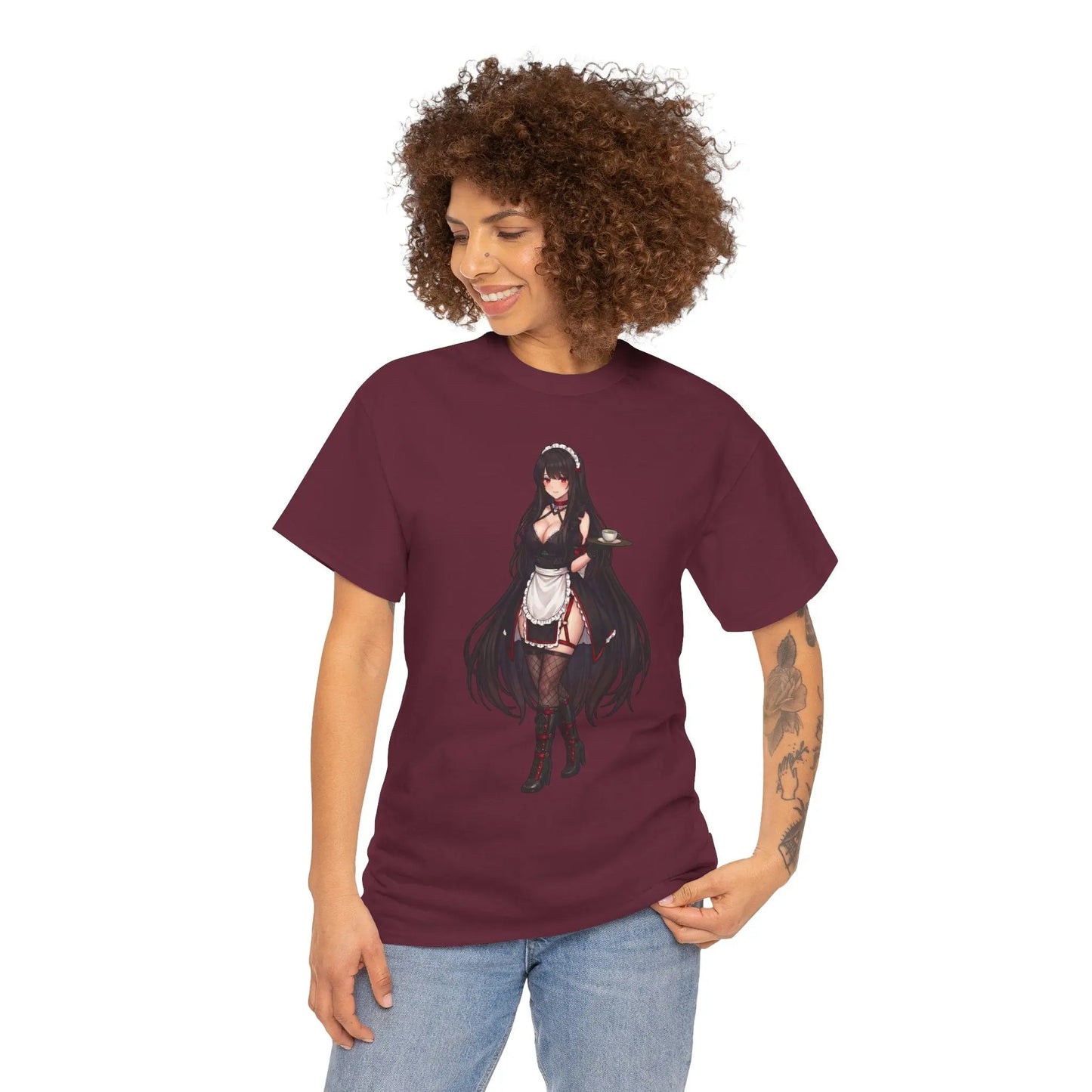 Fandom Cafe Tee – Yoru Noir Maid Printify