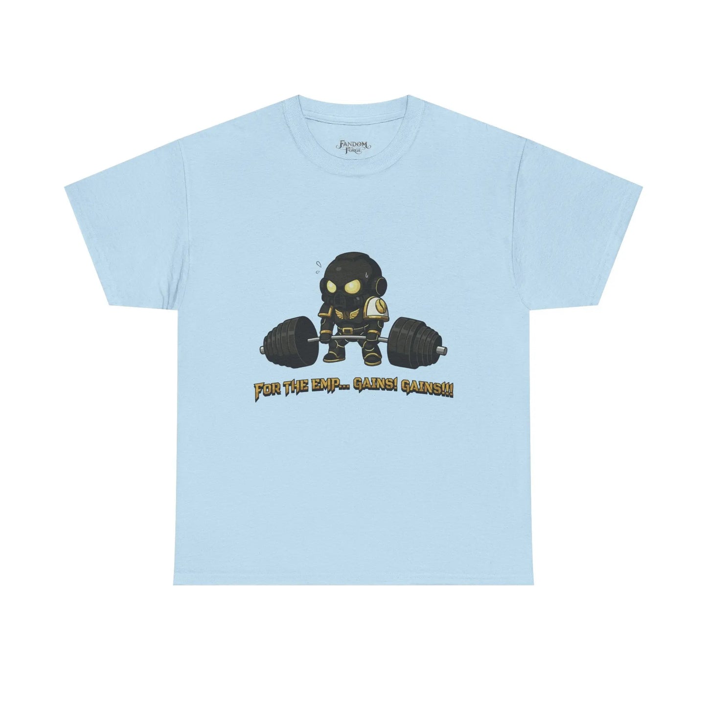 Grimdark Fitness Tee – For the Emp… Gains! Gains!!! Printify