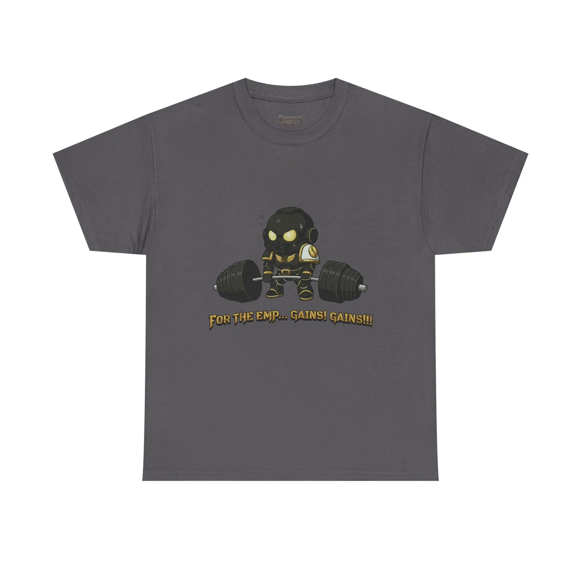 Grimdark Fitness Tee – For the Emp… Gains! Gains!!! Printify