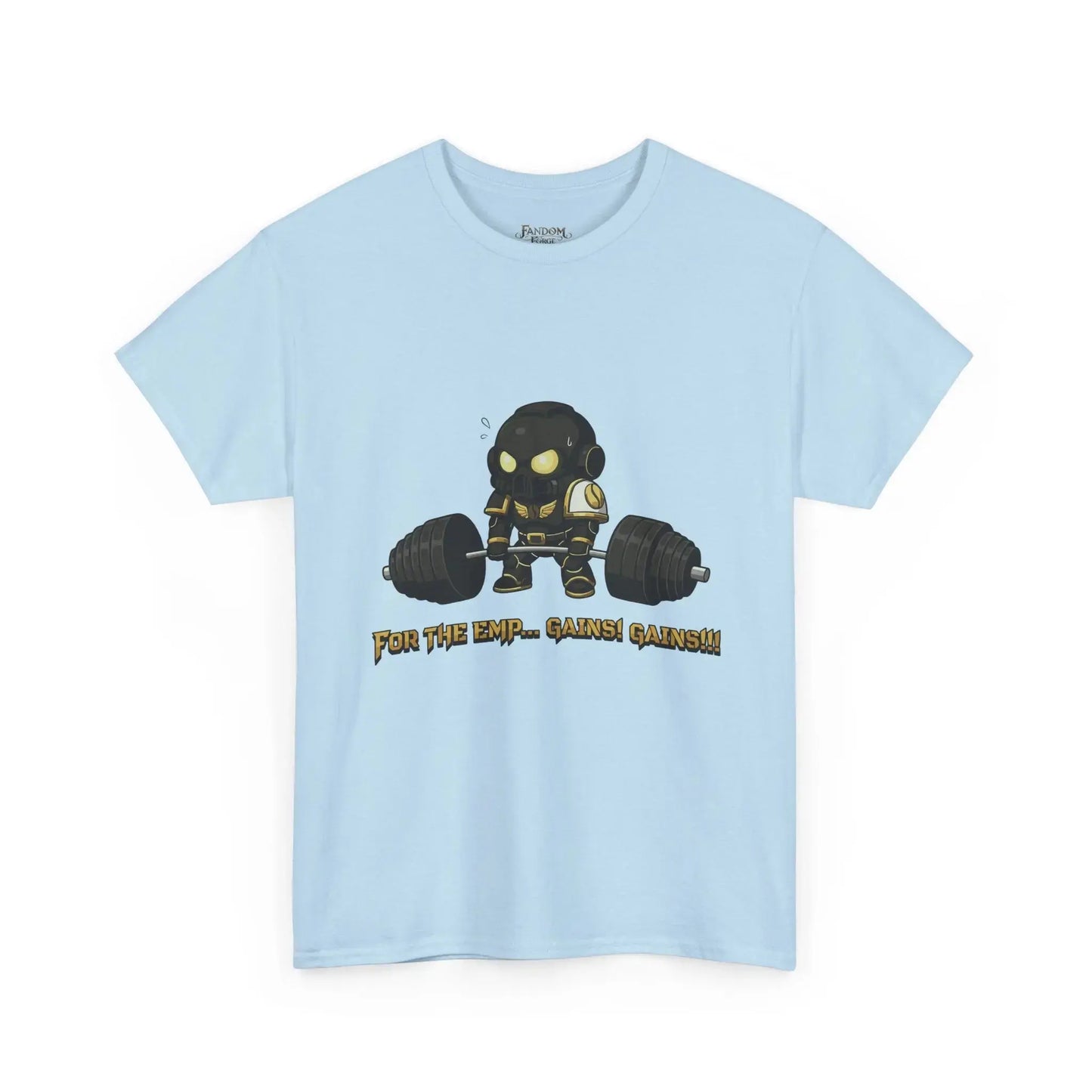 Grimdark Fitness Tee – For the Emp… Gains! Gains!!! Printify