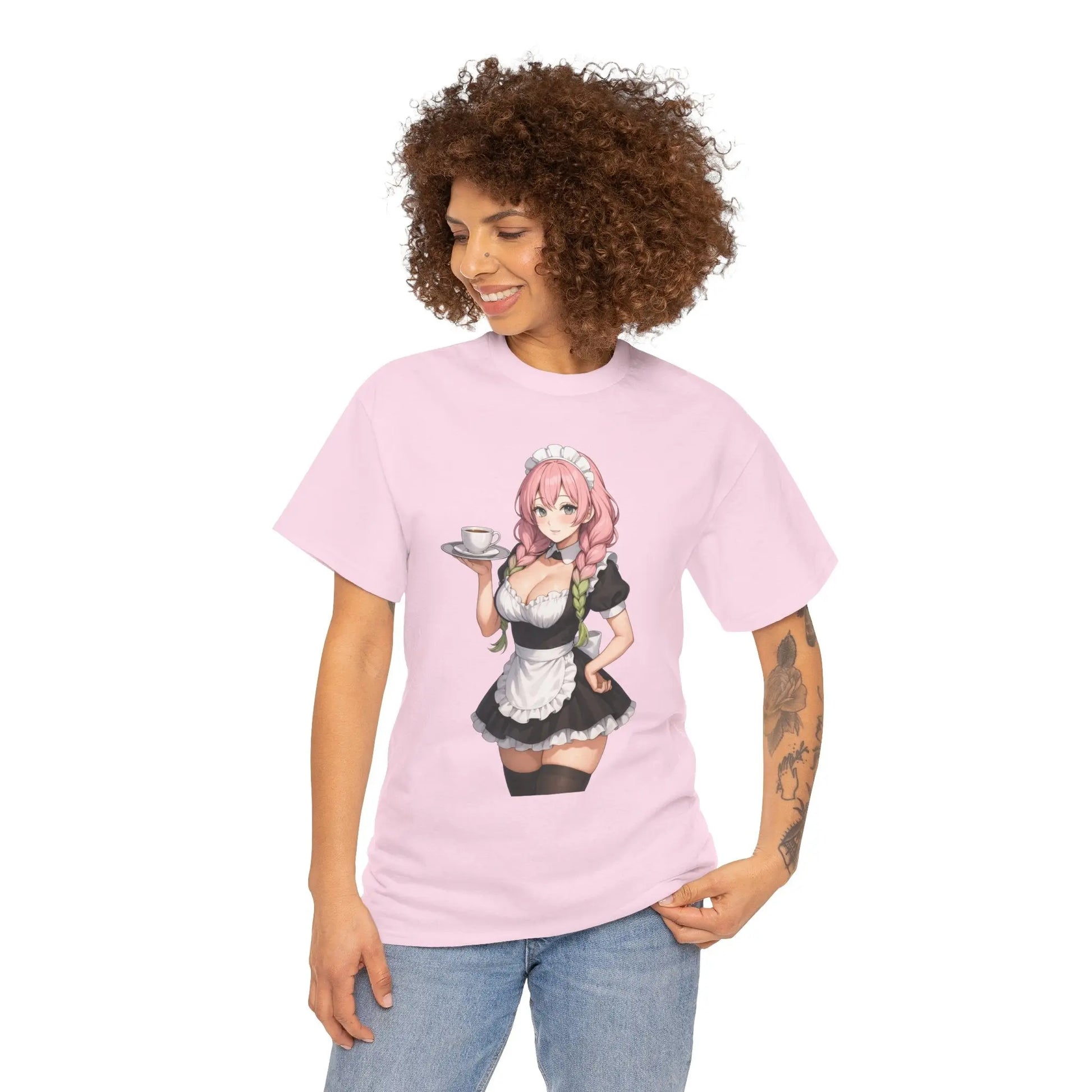 Fandom Cafe Tee - Rosy Maid Printify