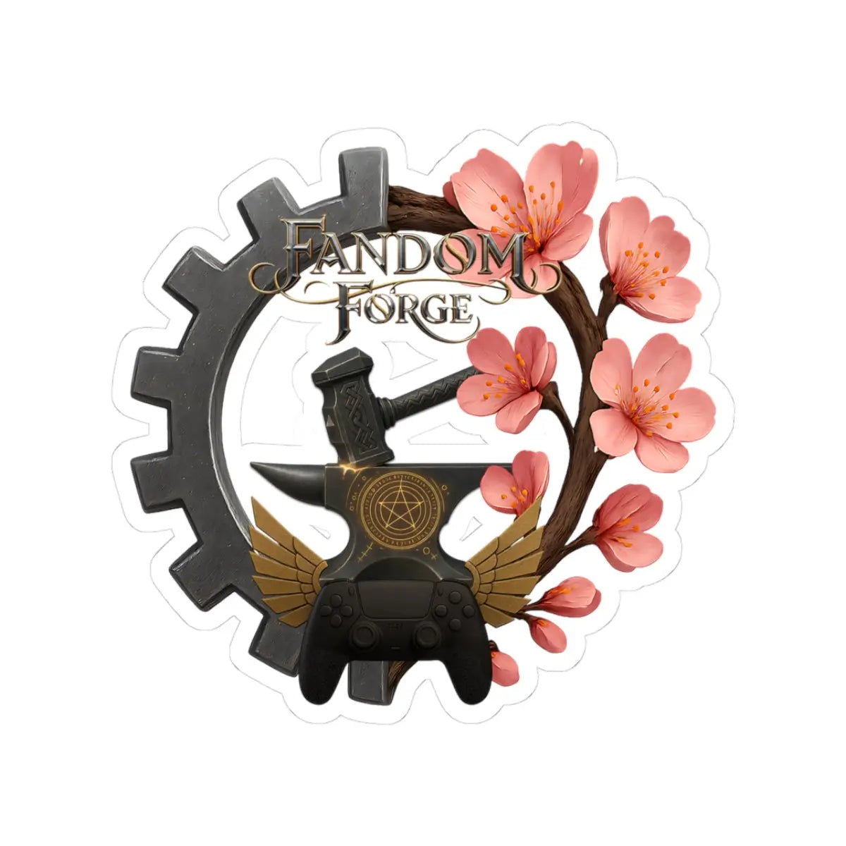 Fandom Forge Sticker - Logo Printify
