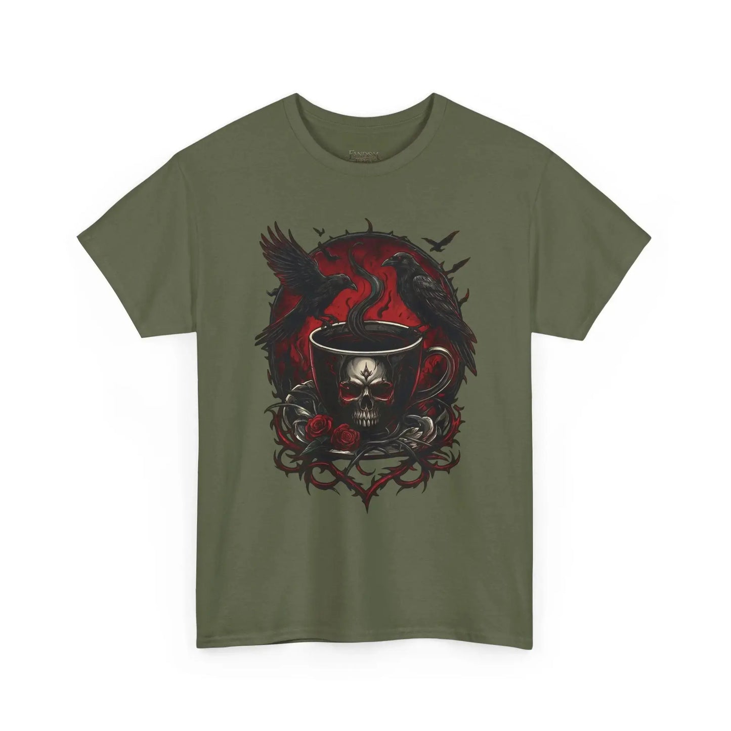 Grimdark - Raven’s Ruinous Roast - T-Shirt Printify