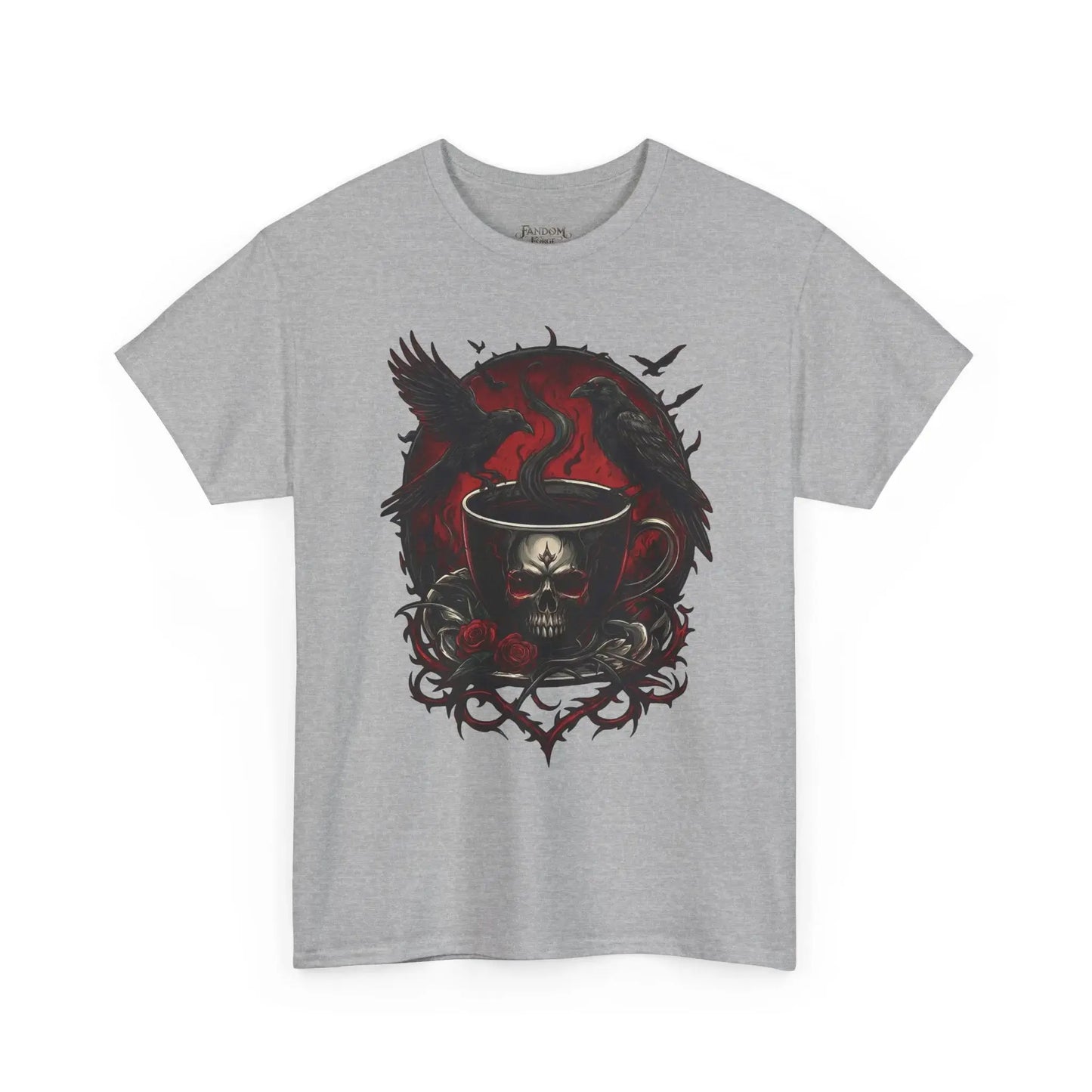 Grimdark - Raven’s Ruinous Roast - T-Shirt Printify
