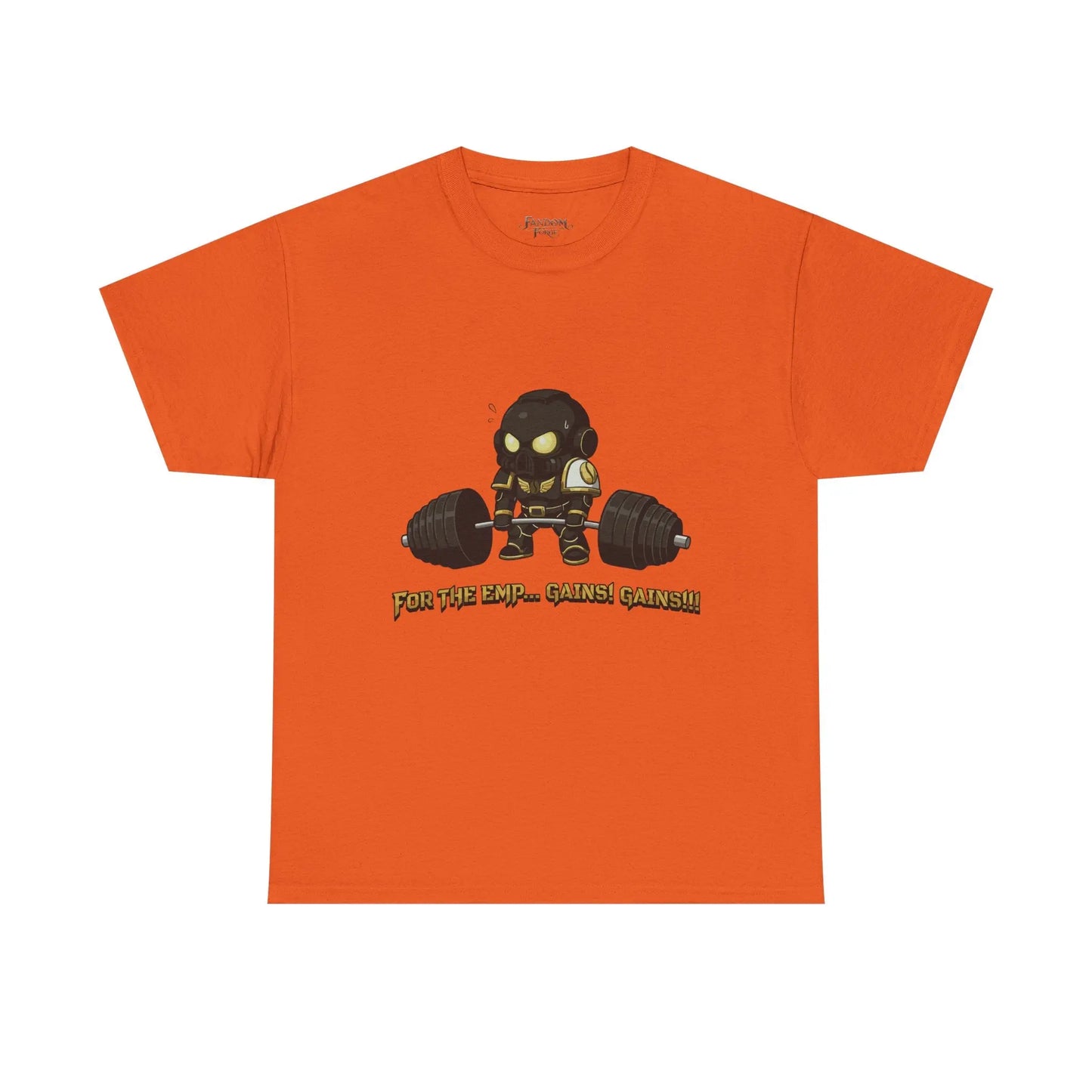 Grimdark Fitness Tee – For the Emp… Gains! Gains!!! Printify