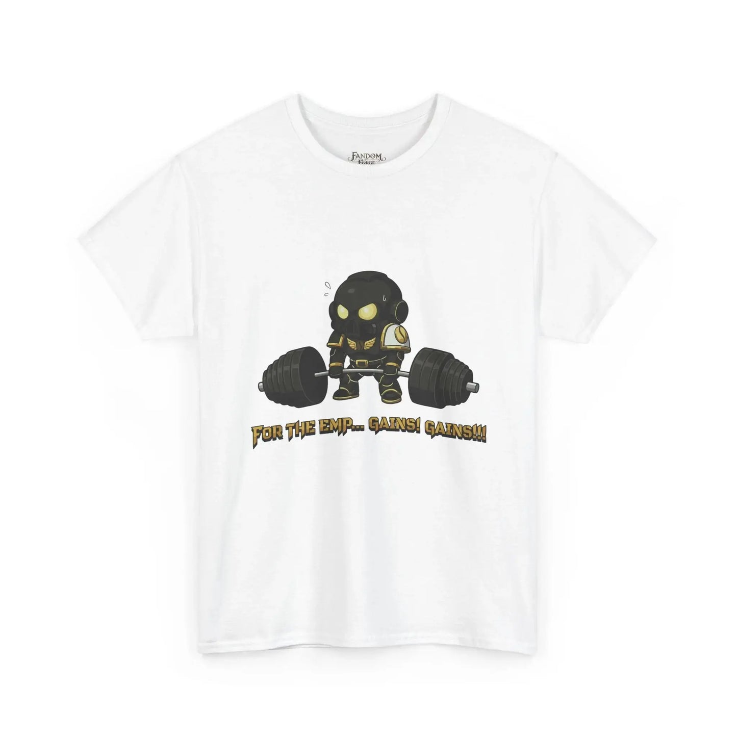 Grimdark Fitness Tee – For the Emp… Gains! Gains!!! Printify