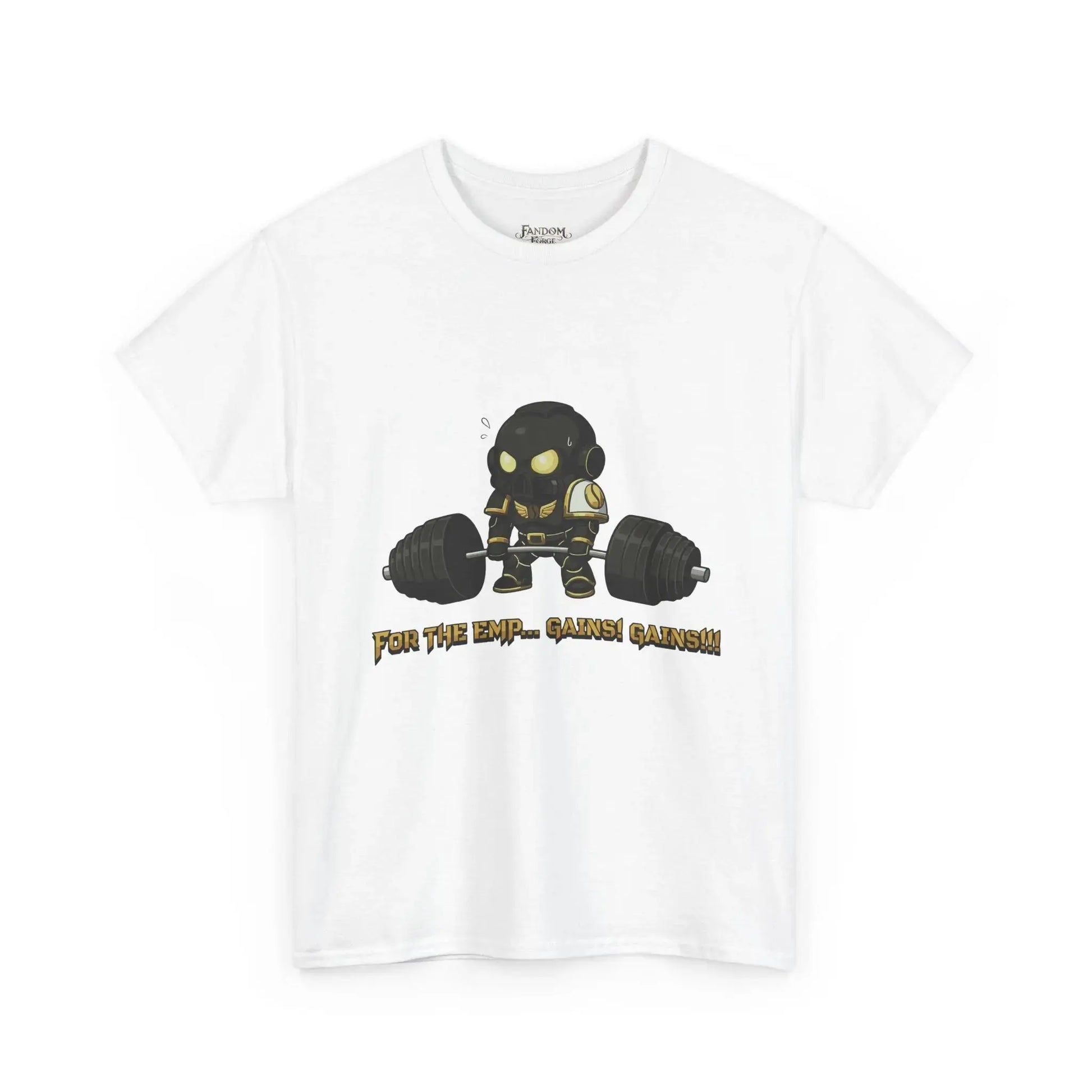 Grimdark Fitness Tee – For the Emp… Gains! Gains!!! Printify