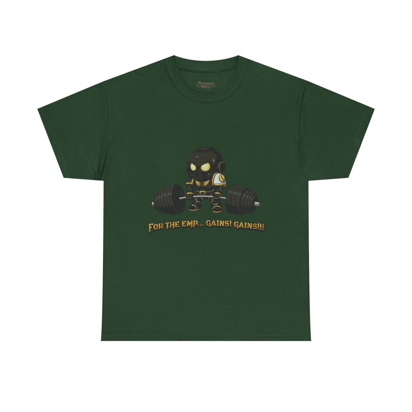 Grimdark Fitness Tee – For the Emp… Gains! Gains!!! Printify