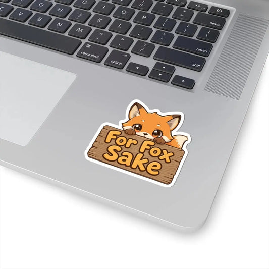 Kawaii Animal Sticker – For Fox Sake Printify