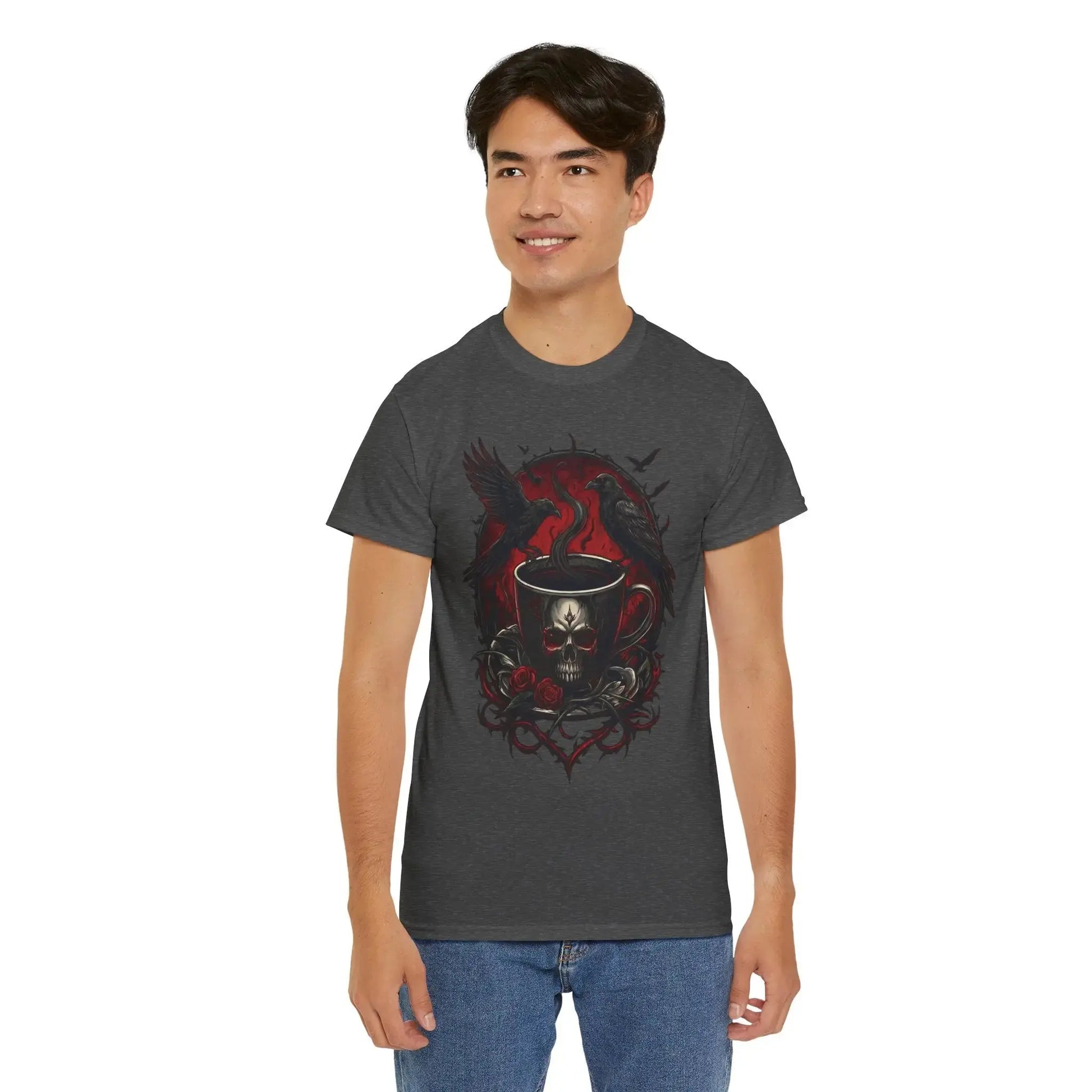 Grimdark - Raven’s Ruinous Roast - T-Shirt Printify