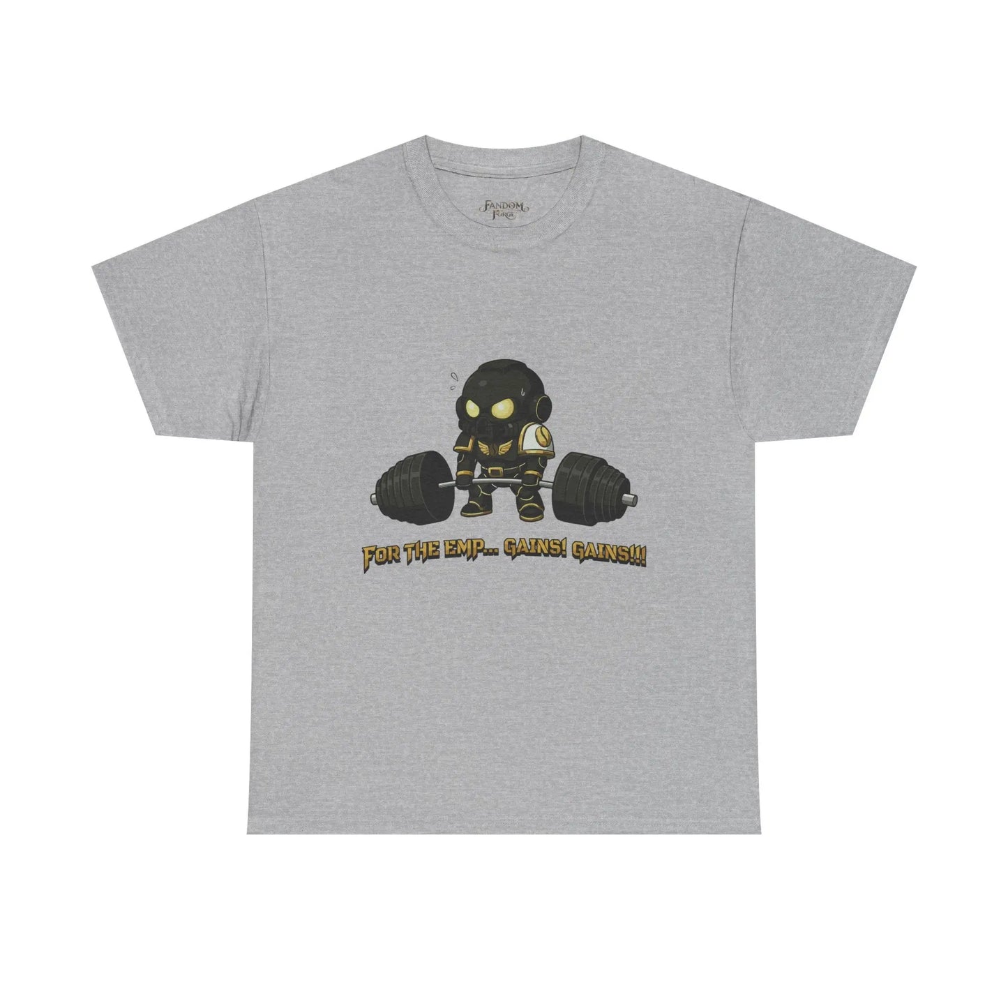 Grimdark Fitness Tee – For the Emp… Gains! Gains!!! Printify