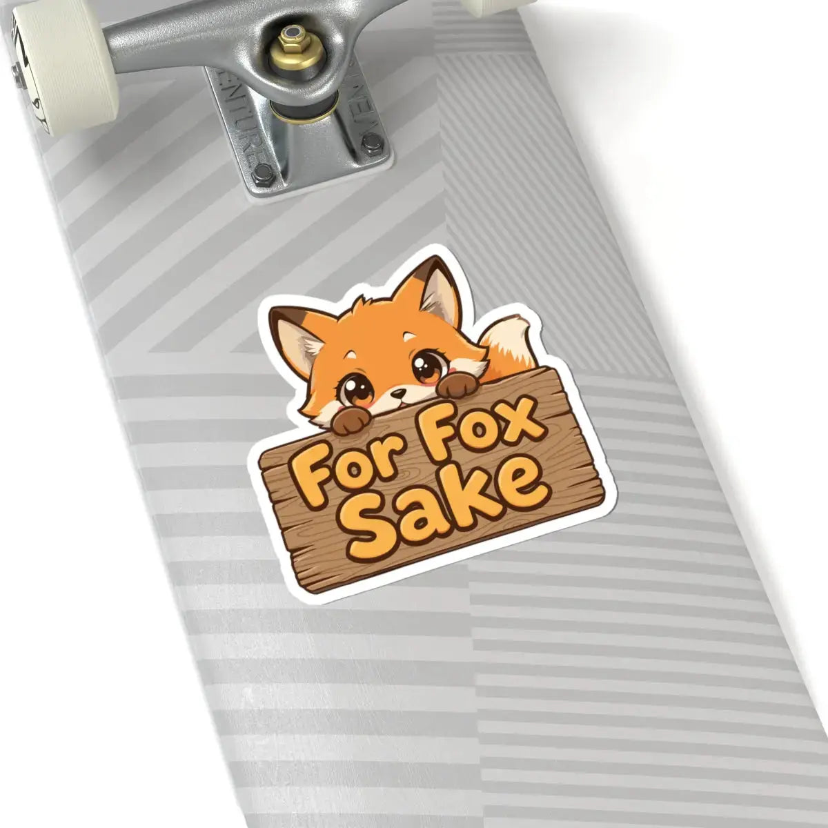 Kawaii Animal Sticker – For Fox Sake Printify